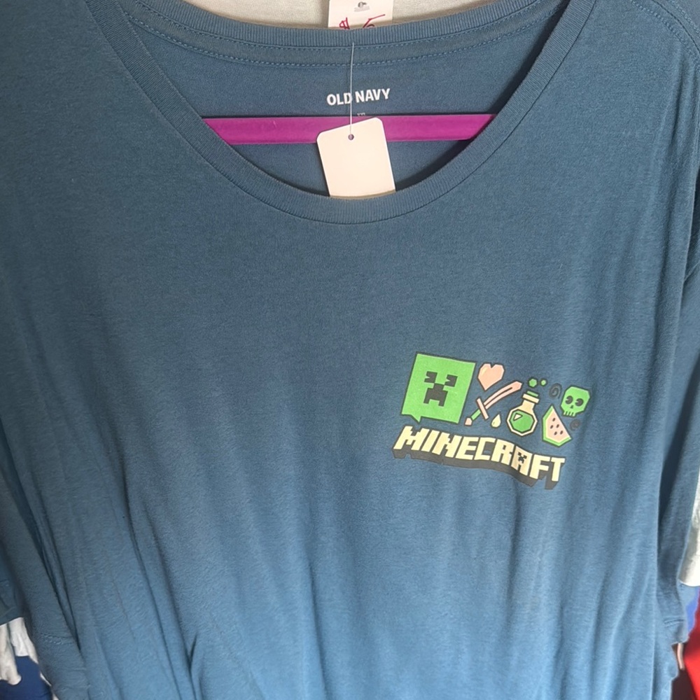 Old Navy Blue Short Sleeve Tee with Graphic